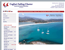 Tablet Screenshot of cagliarisailingcharter.com